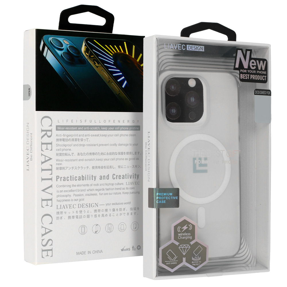 Warframe MagSafe Series Suojakuori Iphone 15 Plus:lle - valkoinen