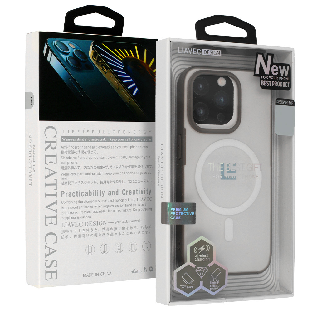 Warframe MagSafe Series Suojakuori Iphone 15 Plus:lle - titaani