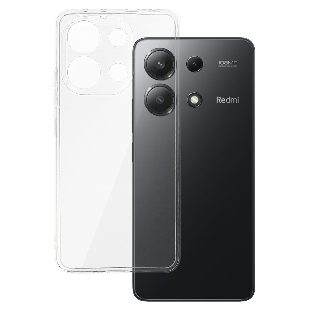 Back Case 2mm Perfect Suojakuori Xiaomi Redmi Note 13 4G:lle - läpinäkyvä