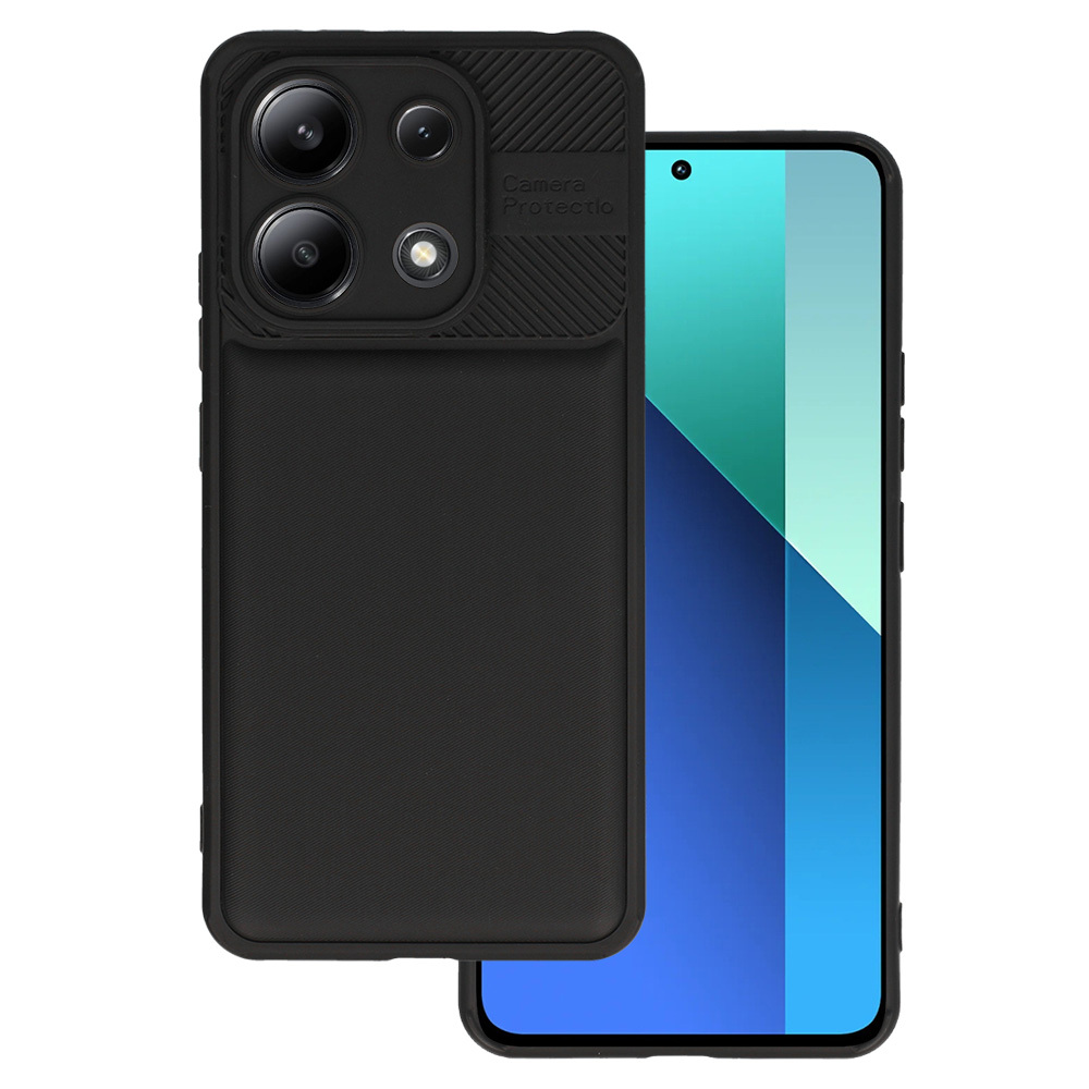 Kamerasuojattu Suojakuori Xiaomi Redmi Note 13 4G:lle - musta