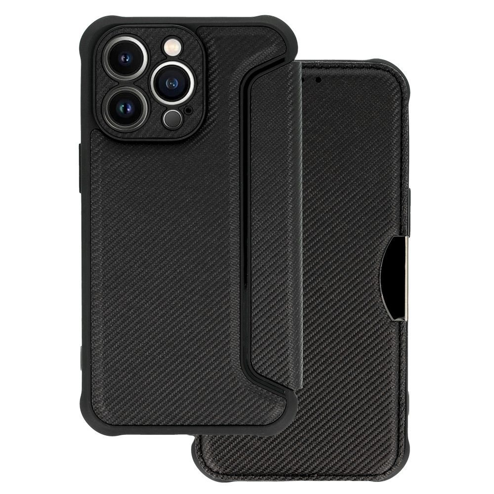 Razor Carbon Book Case for Xiaomi Redmi Note 13 Pro 4G black