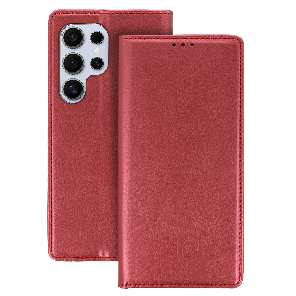 Smart Magneto Suojakuori Xiaomi Redmi Note 13 Pro Plus 5G:lle - viininpunainen
