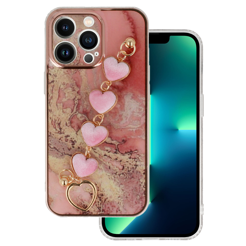 Trend Suojakuori iPhone 13 Pro:lle - malli 6 vaaleanpunainen