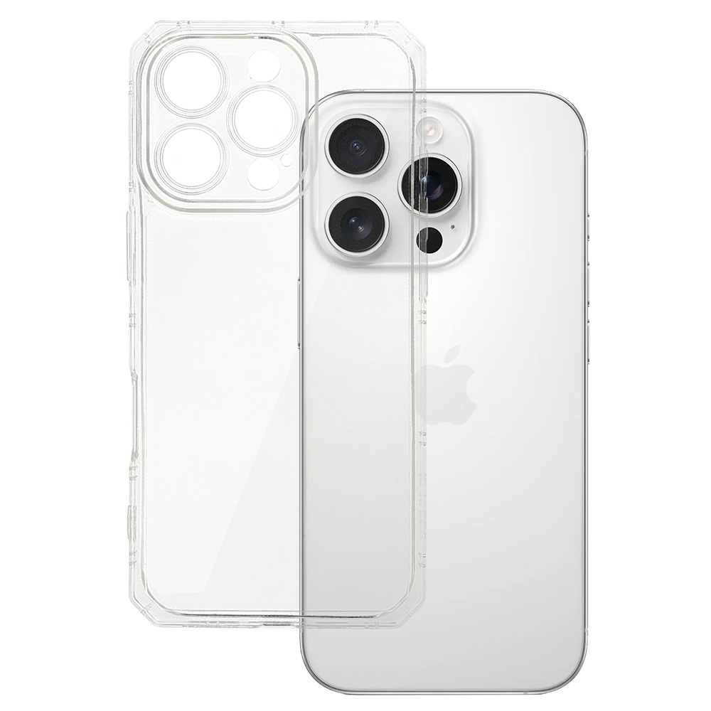 Armor Antishock Suojakuori iPhone 16 Pro:lle - läpinäkyvä