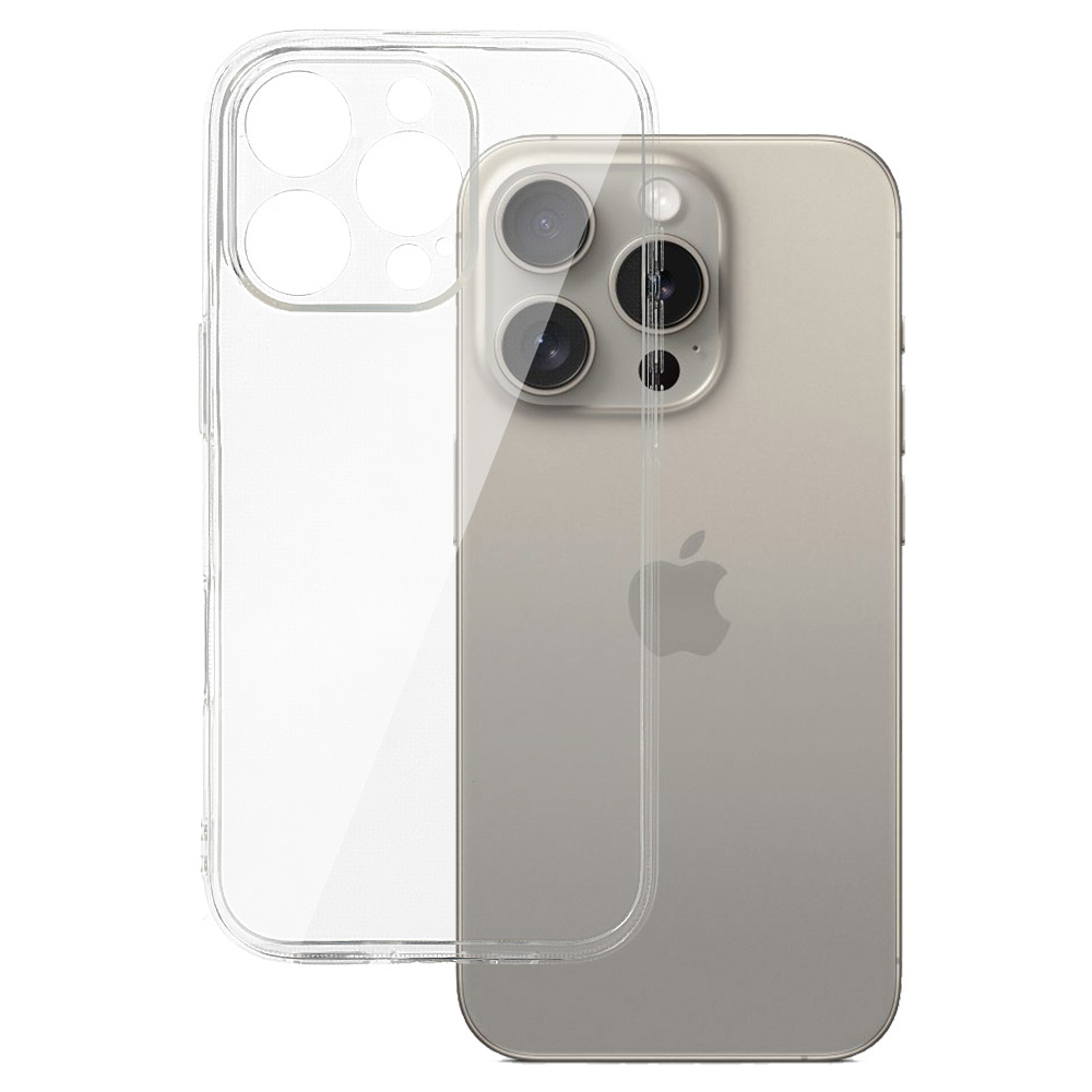 Back Case 2 mm Perfect Suojakuori iPhone 16 Pro:lle - läpinäkyvä
