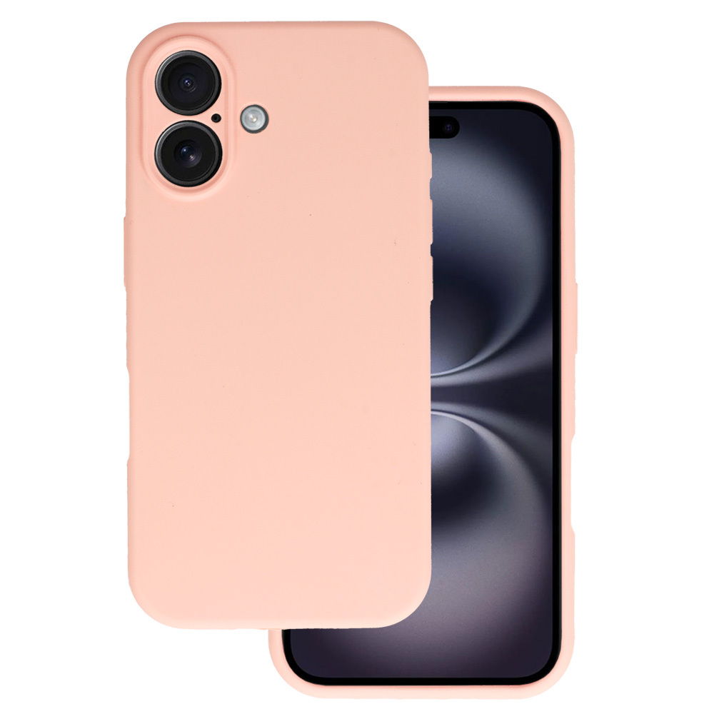 Silicone Lite Suojakuori iPhone 16:lle - persikka