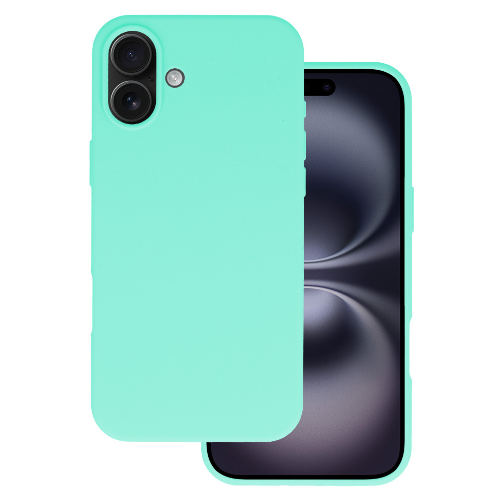 Silicone Lite Suojakuori iPhone 16:lle - minttu