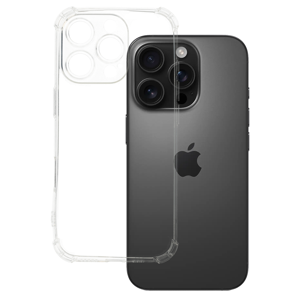 Ultra Clear 1mm Suojakuori iPhone 16 Pro:lle - läpinäkyvä