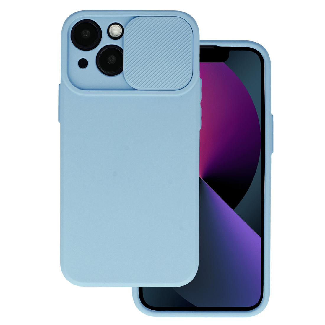 Camshield Soft iPhone 16 Plus vaaleansininen