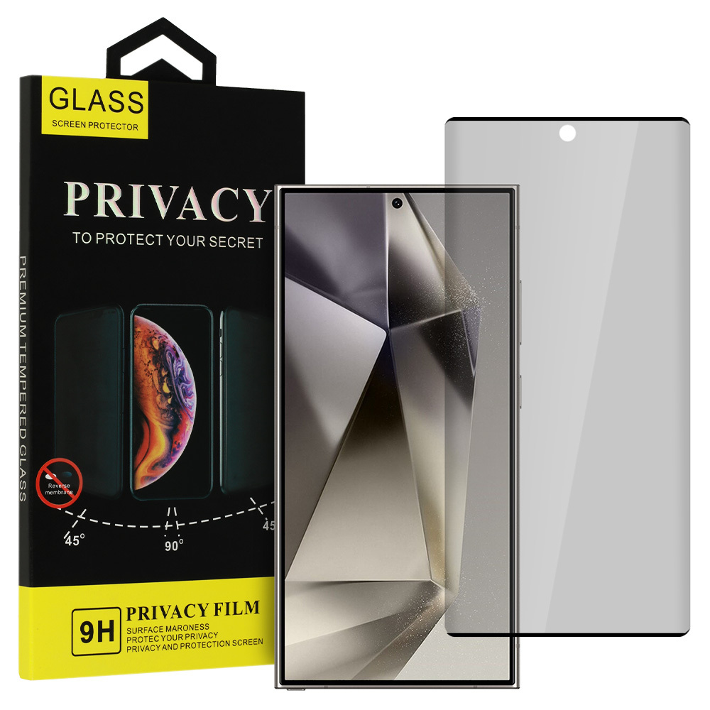 Tempered Glass Privacy Glass for SAMSUNG GALAXY S24 ULTRA BLACK