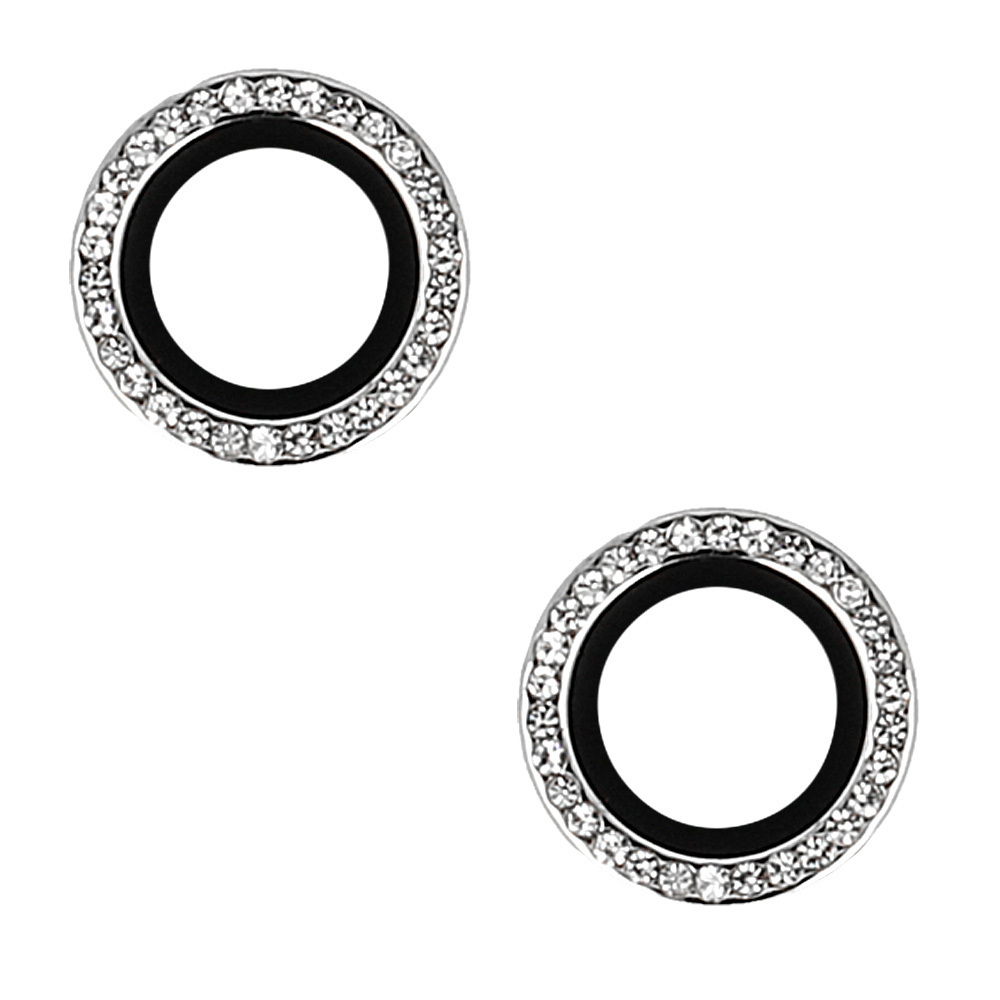 Karkaistu lasi HARD DIAMOND kameralle kameran linssi iPhone 16 - 16 Plus hopeinen linssi 2 kpl