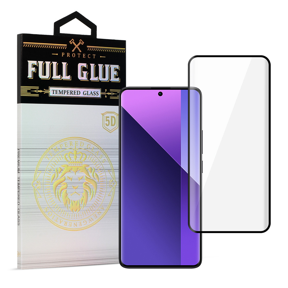 Karkaistu lasi Hard Full Glue 5D Xiaomi Redmi Note 13 Pro Plus 5G musta