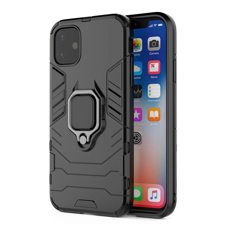 Ring Armor Suojakuori Xiaomi Redmi 13 4G:lle musta
