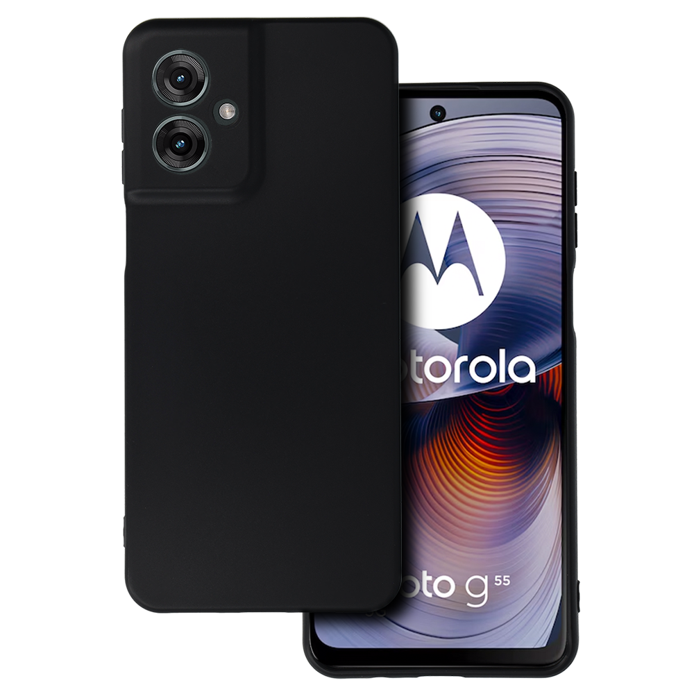 Back Case MATT for MOTOROLA MOTO G55 5G Black