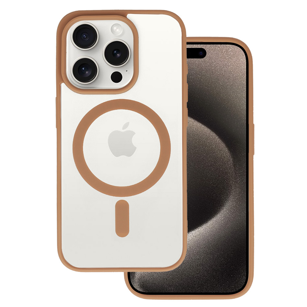 Acrylic Color Magsafe Suojakuori Iphone 15 Pro Max:lle desert titanium