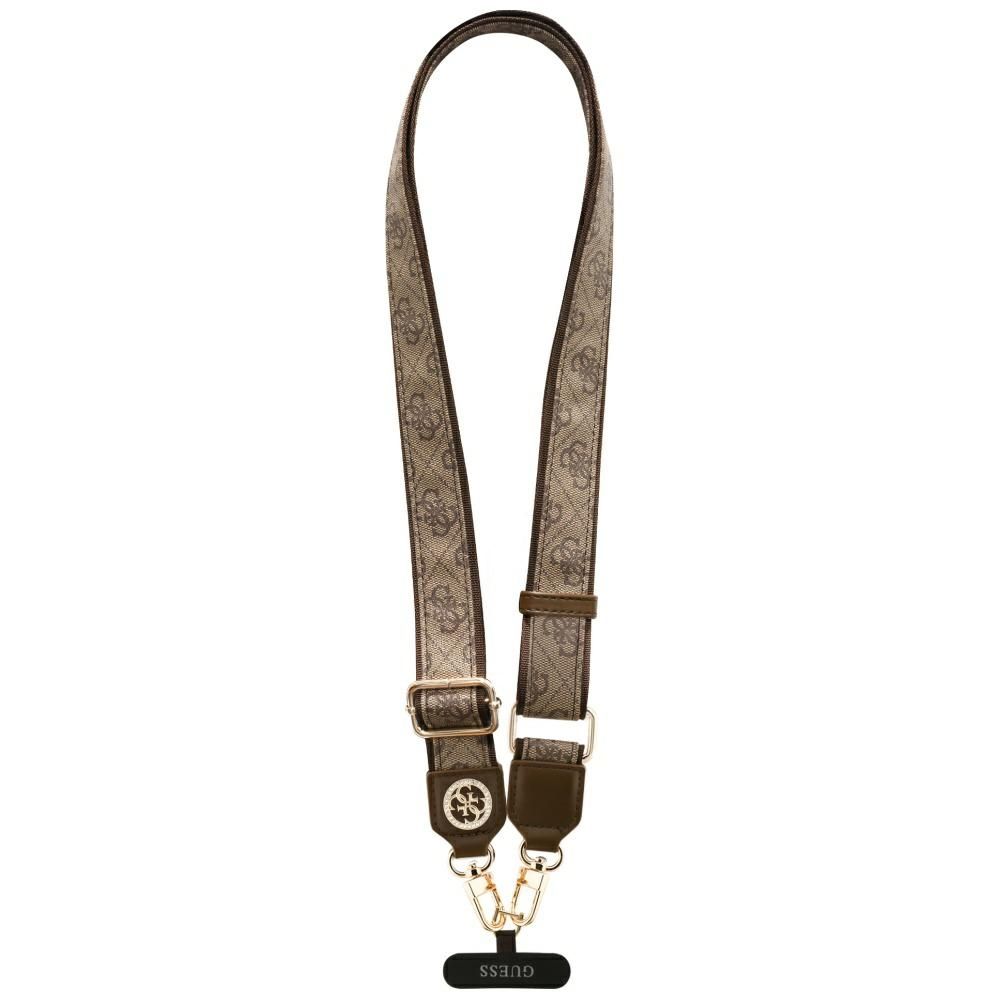 GUESS yleishihna GUUCNP4DGMW (4G PU -hihna, kiinnitin, Strass-metallilogo) ruskea