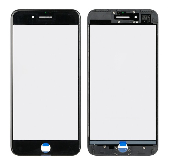 Apple iPhone 7 Plus LCD-näyttölasi kehyksellä ja OCA:lla musta V2 ORG