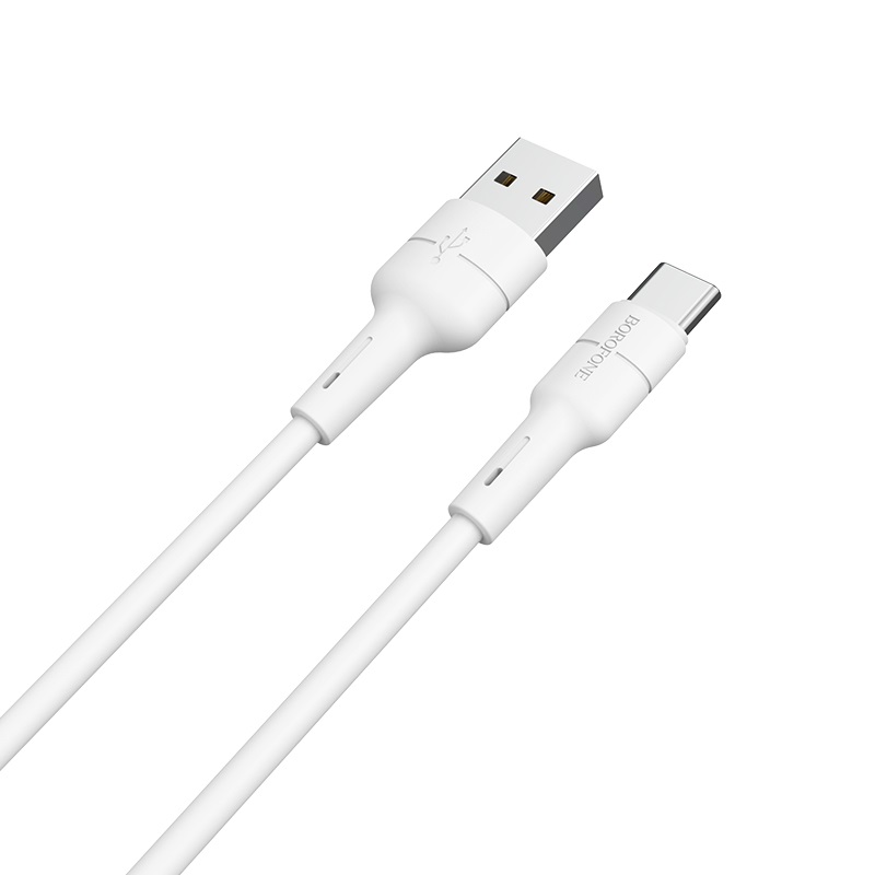 USB-kaapeli Borofone BX30 Type-C 1,0 m silikoni valkoinen