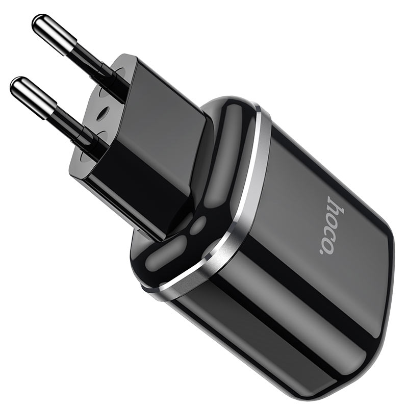 Charger Hoco N4 12W 2xUSB-A black