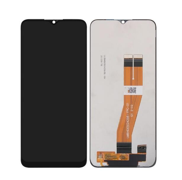 Samsung A037 A03s LCD-näyttö kosketusnäytöllä, musta ORG