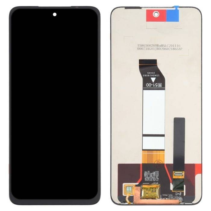 LCD-näyttö Xiaomi Redmi Note 10 5G/Redmi Note 10T 5G/Poco M3 Pro 4G/5G kosketusnäytöllä musta ORG