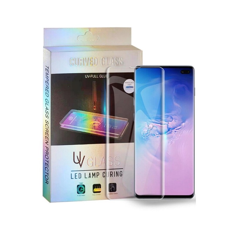 Karkaistu lasi M1 5D UV Glue Samsung S906 S22 Plus 5G kaareva läpinäkyvä