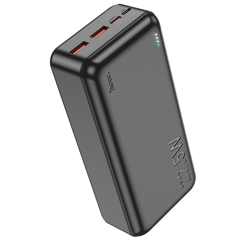 Hoco J101B varavirtalähde PD 20W+QC 3.0 22,5W 30000 mAh musta