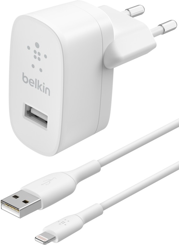 Charger Belkin Boost Charge 12W USB-A + USB-A to Lightning cable 1.0m white