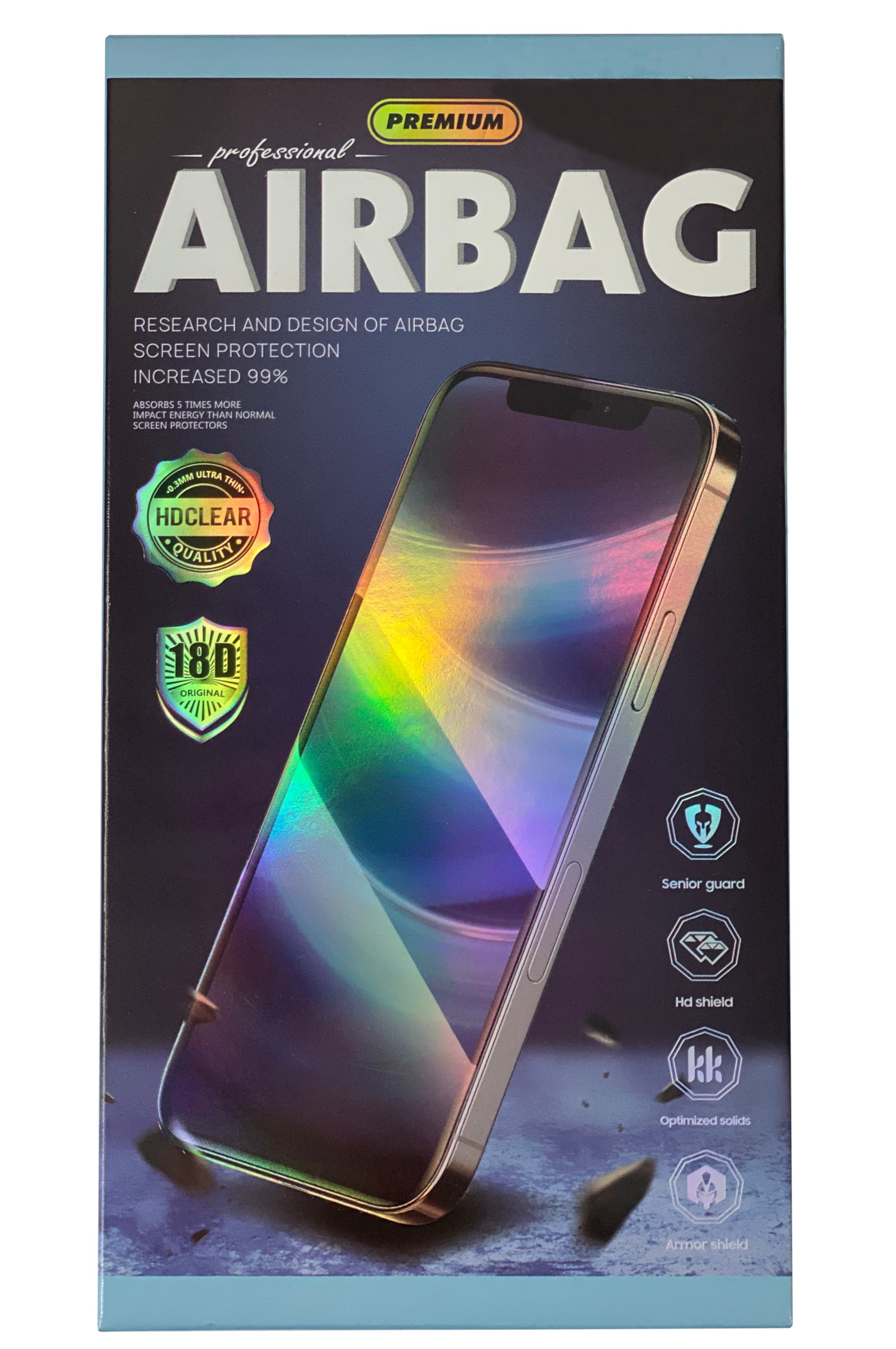Tempered glass 18D Airbag Shockproof Xiaomi Redmi Note 12/Note 12 4G black