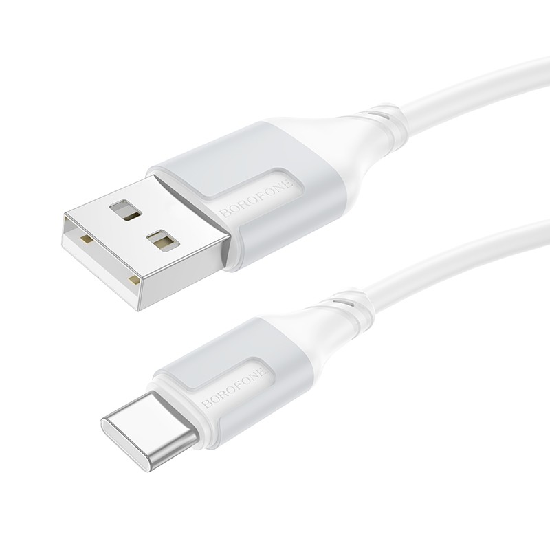 USB-kaapeli Borofone BX101 USB-A – USB-C 1,0 m valkoinen