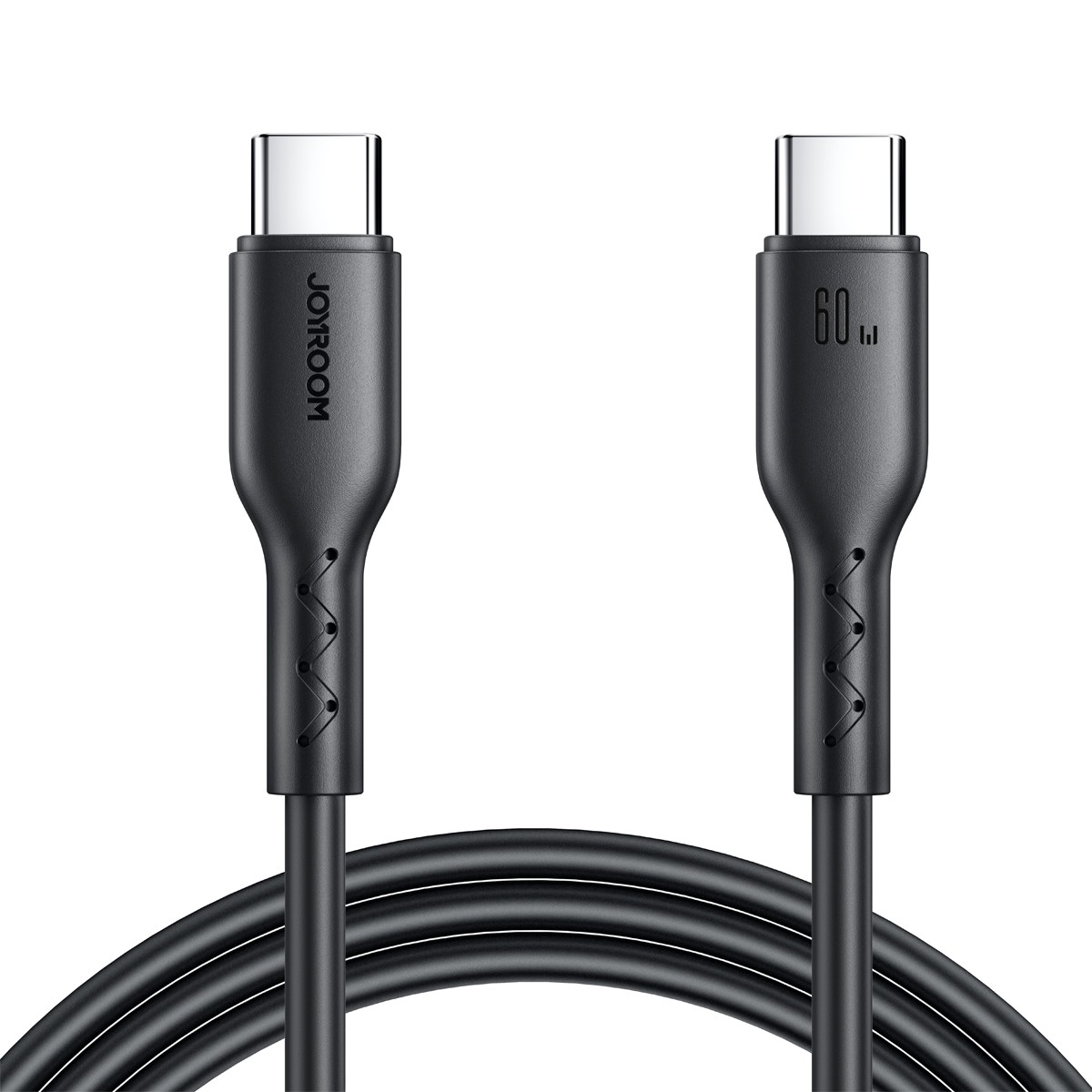 Joyroom SA26-CC3 USB-C – USB-C Kaapeli 60W 1,0 m, musta