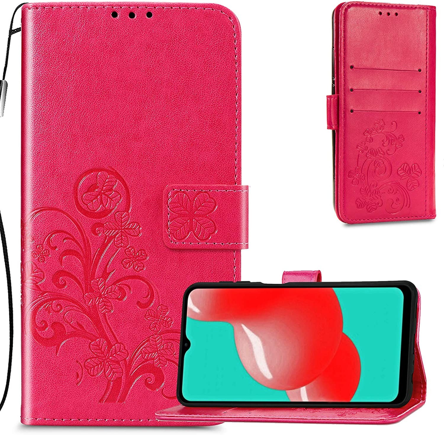 Case Flower Book Samsung A356 A35 5G rose-red