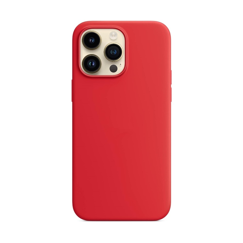 Mag Silikoni Suojakuori Apple iPhone 15 Pro Punainen