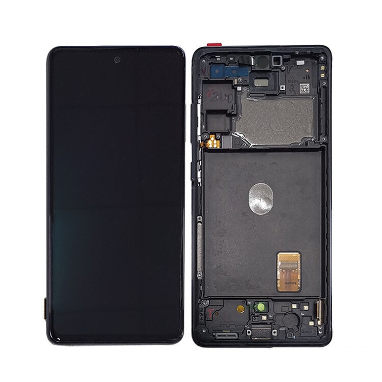 LCD-näyttö Samsung G780F S20 FE kosketusnäytöllä ja kehyksellä Cloud Navy OLED (todellinen koko)