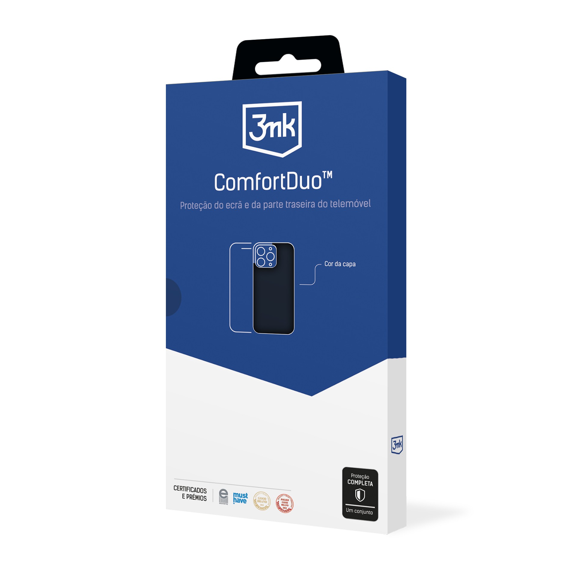 Case and protective glass set 3mk ComfortDuo Matt Black Apple iPhone 11