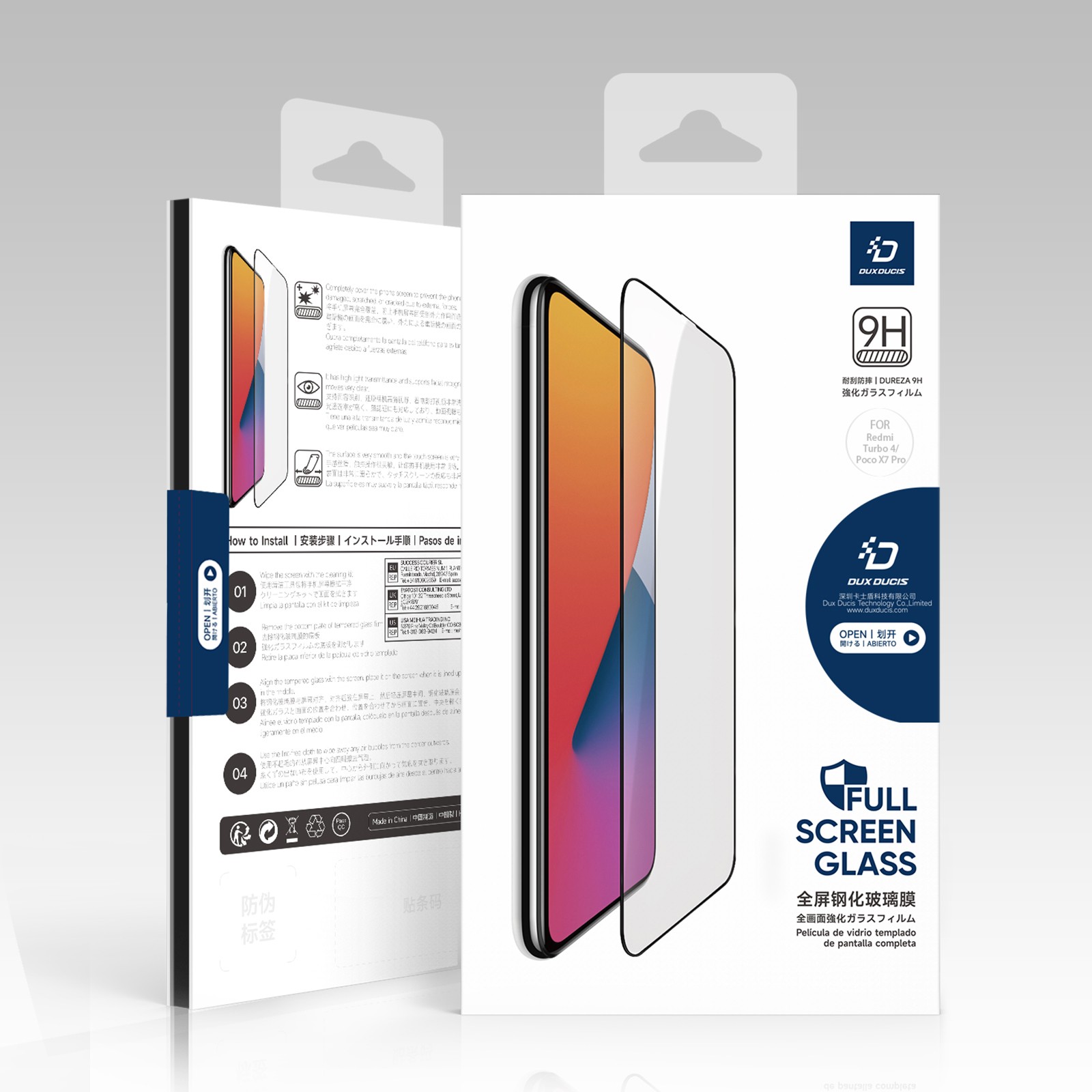 Tempered glass Dux Ducis 9D Xiaomi Poco X7 Pro black