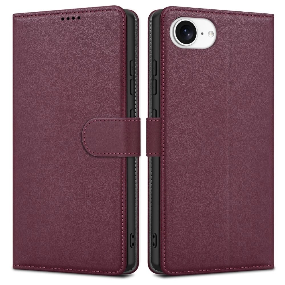 Case Fancy Wallet Xiaomi Redmi 14C/Redmi A4/Poco C75 burgundy