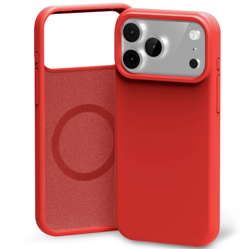 Mercury Pure Magsafe Silicon Case suojakuori Apple iPhone 17 Pro:lle punainen