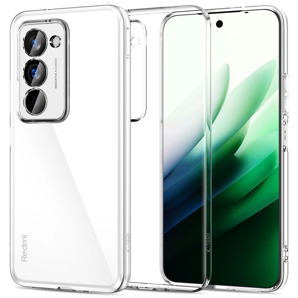 Tech-Protect FlexAir suojakuori Xiaomi Redmi 15 4G / 5G, läpinäkyvä