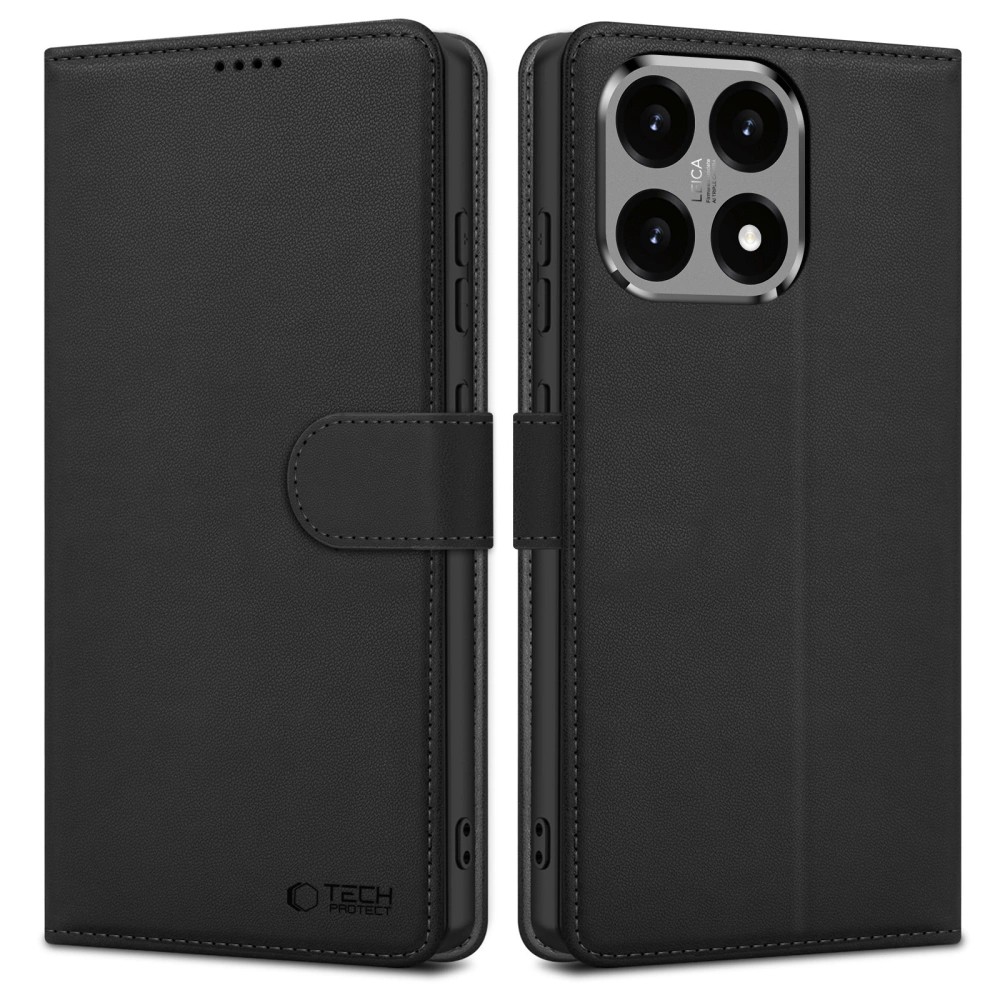Xiaomi 15T Pro Tech-Protect Wallet Suojakuori - Musta