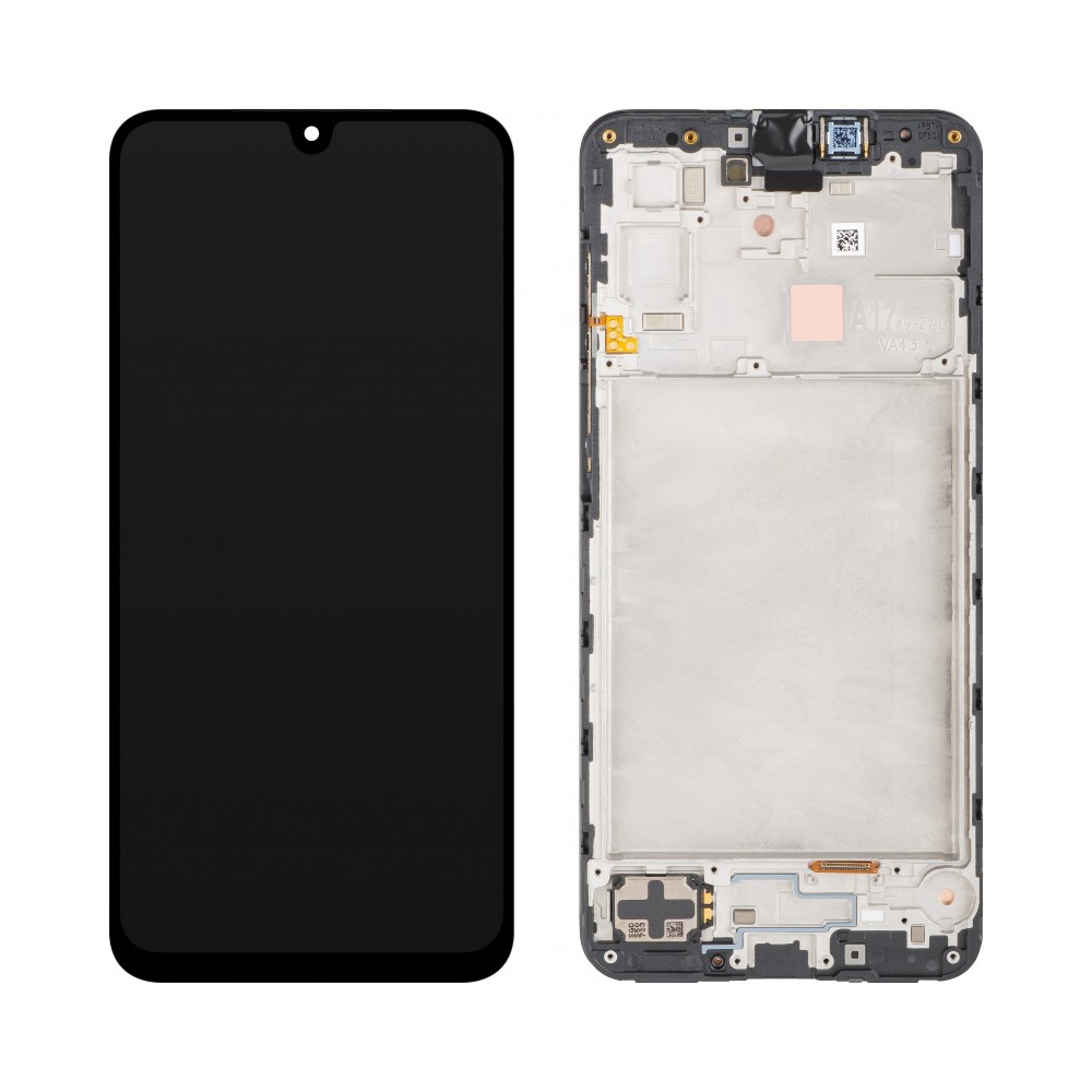 LCD screen Samsung A176 A17 5G with touch screen and frame original Black (service pack)