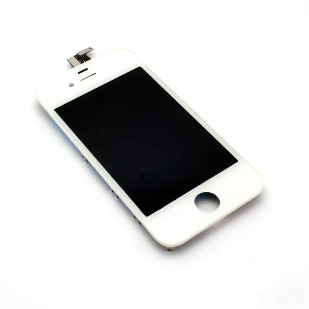 LCD-näyttö kosketusnäytöllä Apple iPhone 4 valkoinen high copy