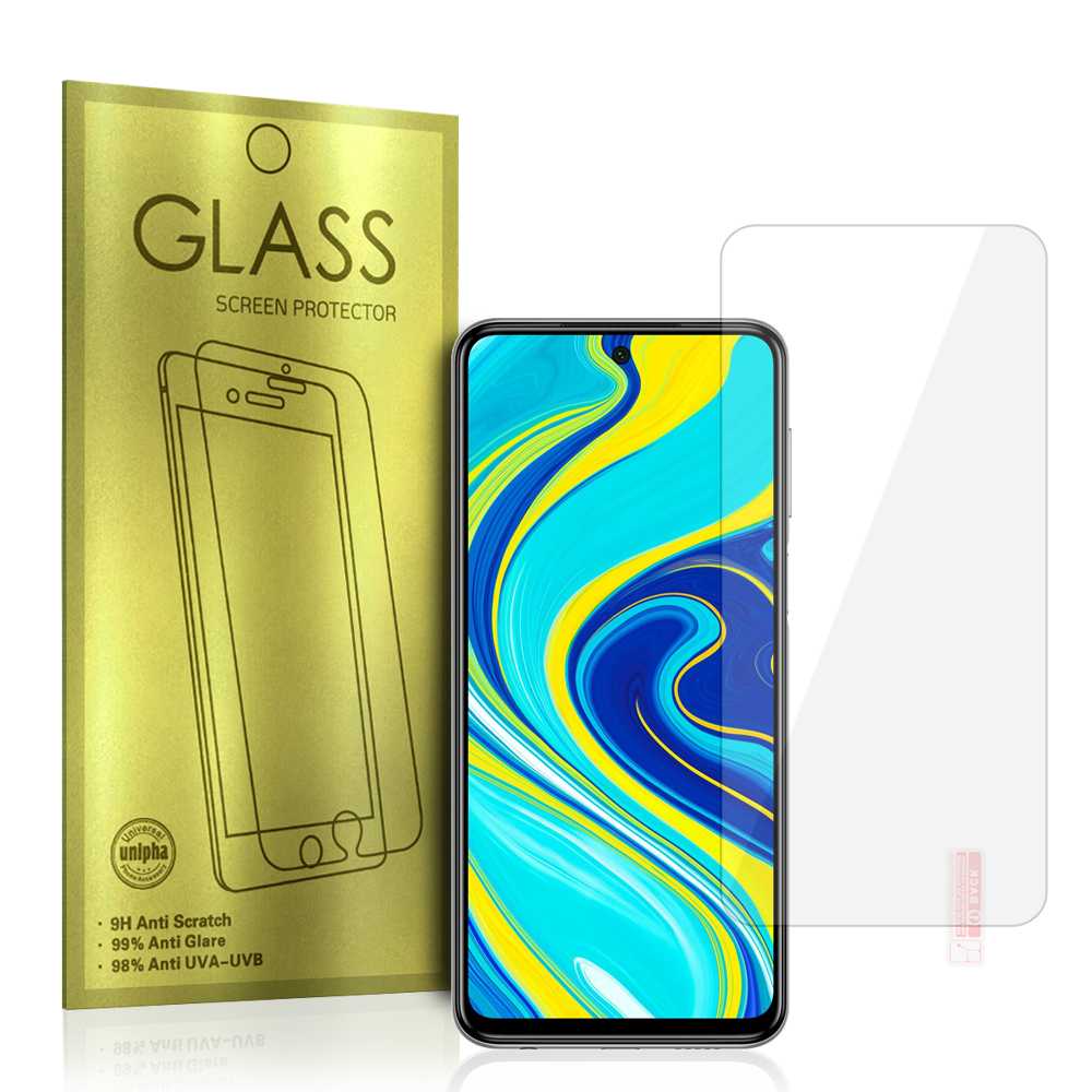 Karkaistu lasi kultainen Xiaomi Redmi Note 9S/Note 9 Pro:lle