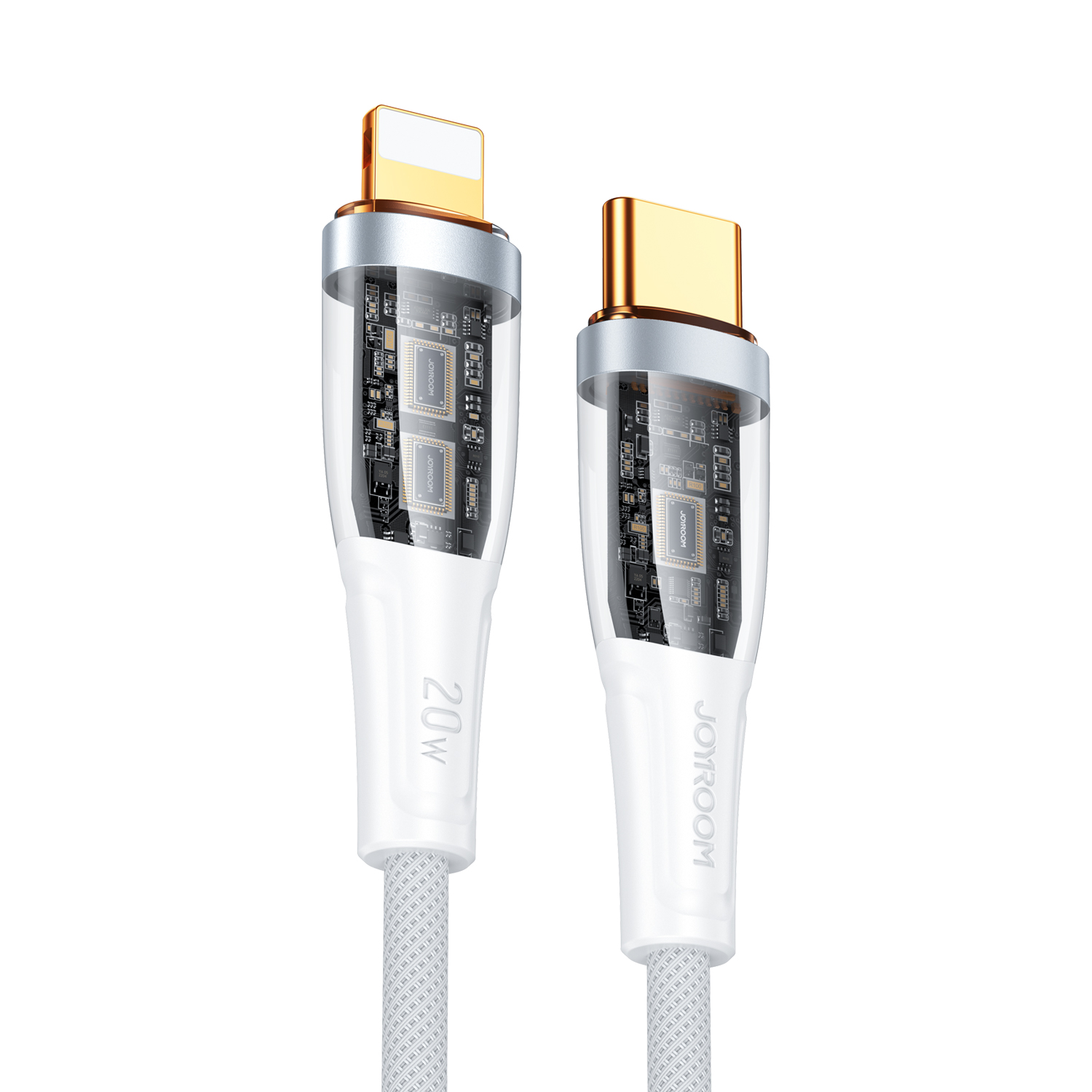 Joyroom Star-Cloud Series A3 USB-C / Lightning kaapeli 20W 1.2m älykytkimellä - valkoinen