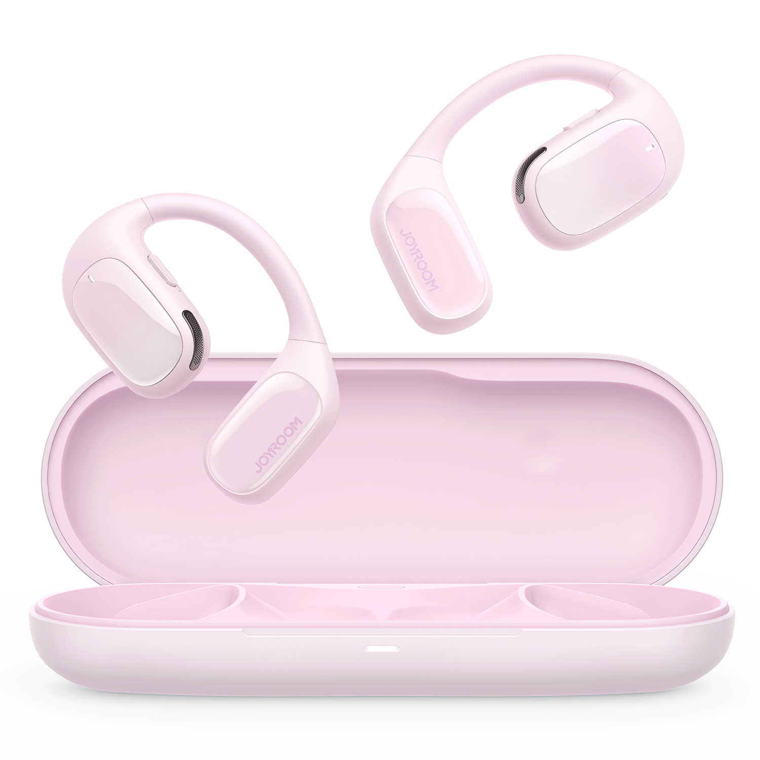 Joyroom Openfree JR-OE1 langattomat on-ear -kuulokkeet - vaaleanpunainen
