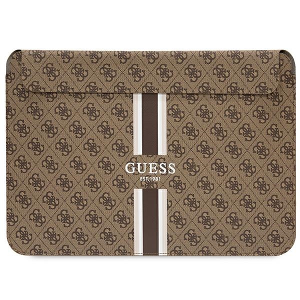 Guess 4G Printed Stripes suojus 16 tuuman kannettavalle - ruskea