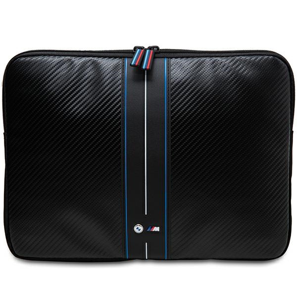 BMW Carbon & Blue Stripe hihna 16 tuuman kannettavalle - musta