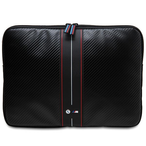 BMW Carbon & Red Stripe sleeve 16 tuuman kannettavalle - musta