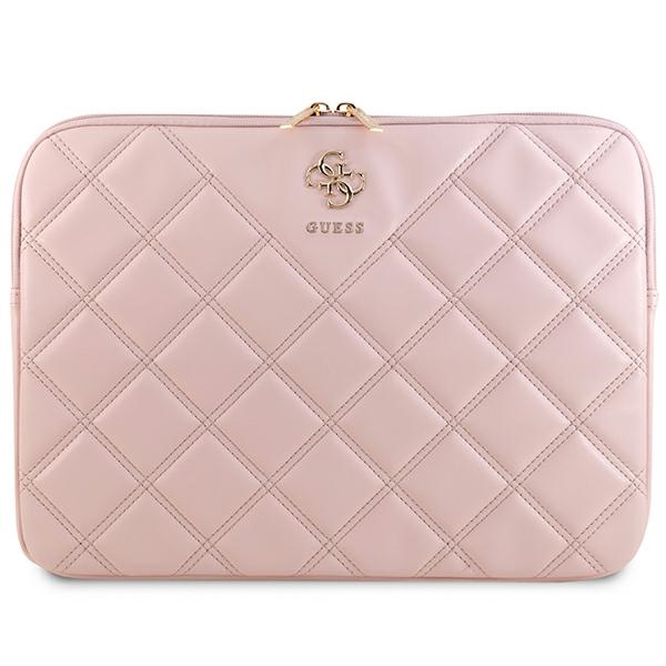 Guess Quilted 4G suojus 14 tuuman kannettavalle - vaaleanpunainen