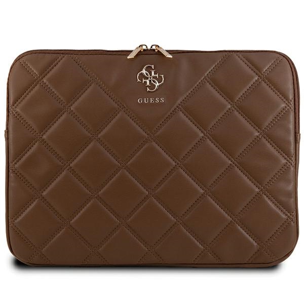 Guess Quilted 4G suojus 14 tuuman kannettavalle - ruskea